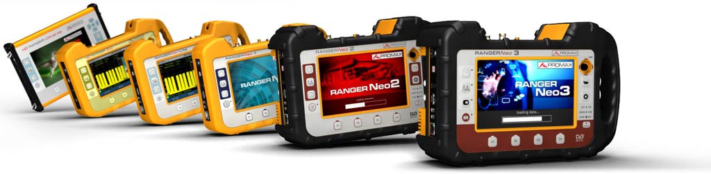 RANGER product family, analysers for every application from antenna alignment to broadcast quality measurements