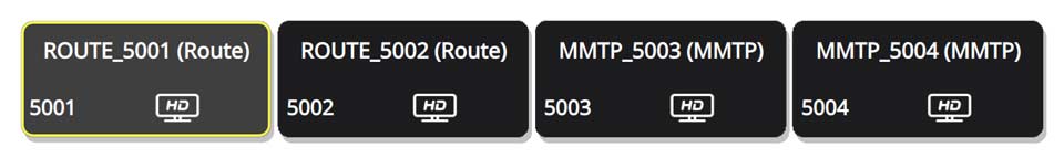 Two MMTP and two ROUTE-DASH services received within the same ATSC 3.0 carrier