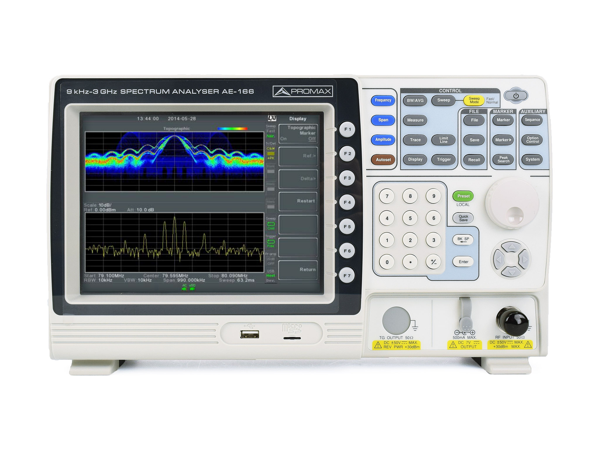 AE-166 / AE-167: 3 GHz spectrum analysers with tracking generator